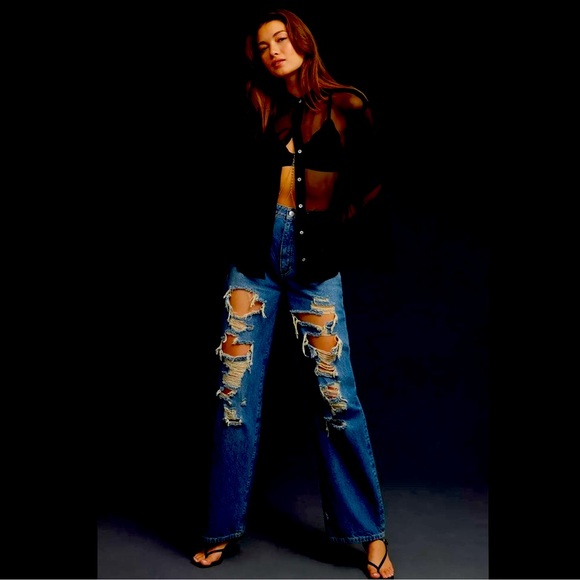 Anthropologie Pilcro Distressed Joey High-Rise Jeans-NWT size 29 waist - Picture 7 of 12